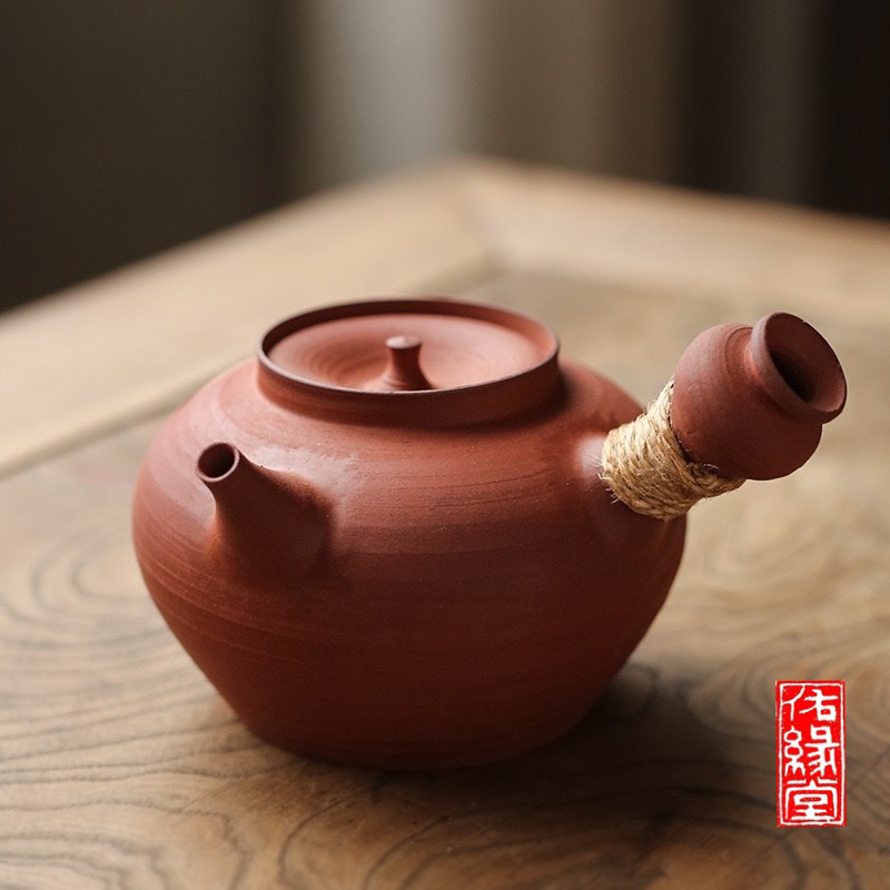 副榜爐手工小炭爐紅泥工夫茶爐潮汕砂銚潮汕爐茶器茶道茶具茶藝茶席