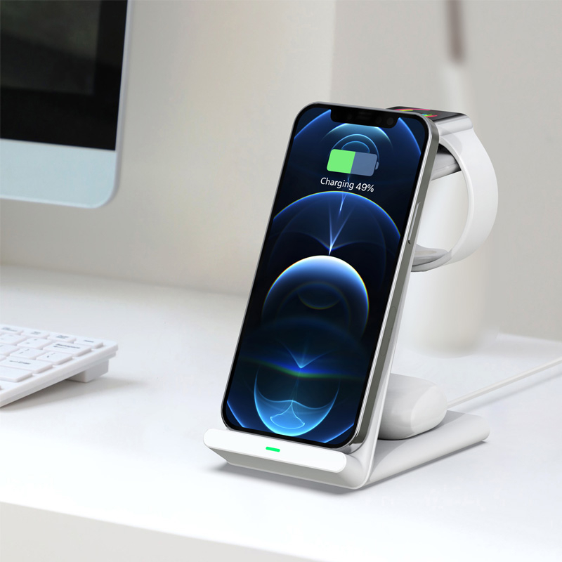 三合一智能綜合無線充電座_可充airpods、Apple watch_HM25 | 蝦皮購物