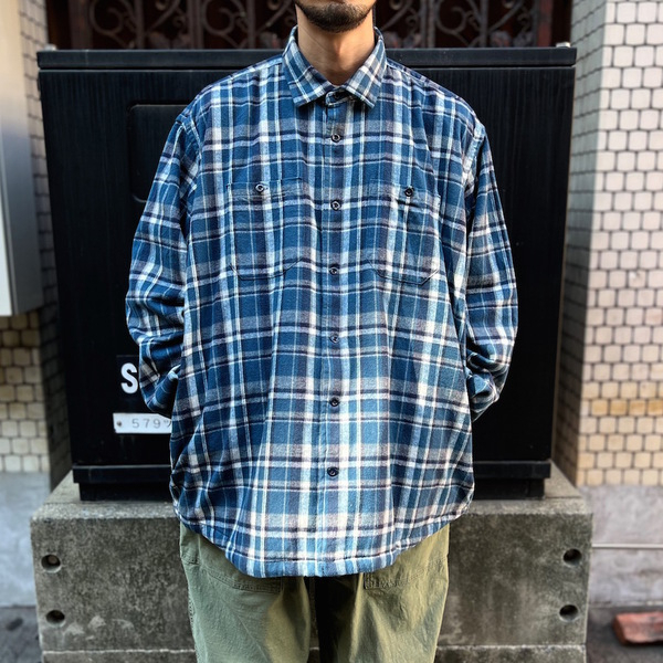 BROCHURE WORKNEL SHIRTS L NAVY CHK SSZ うファッション www