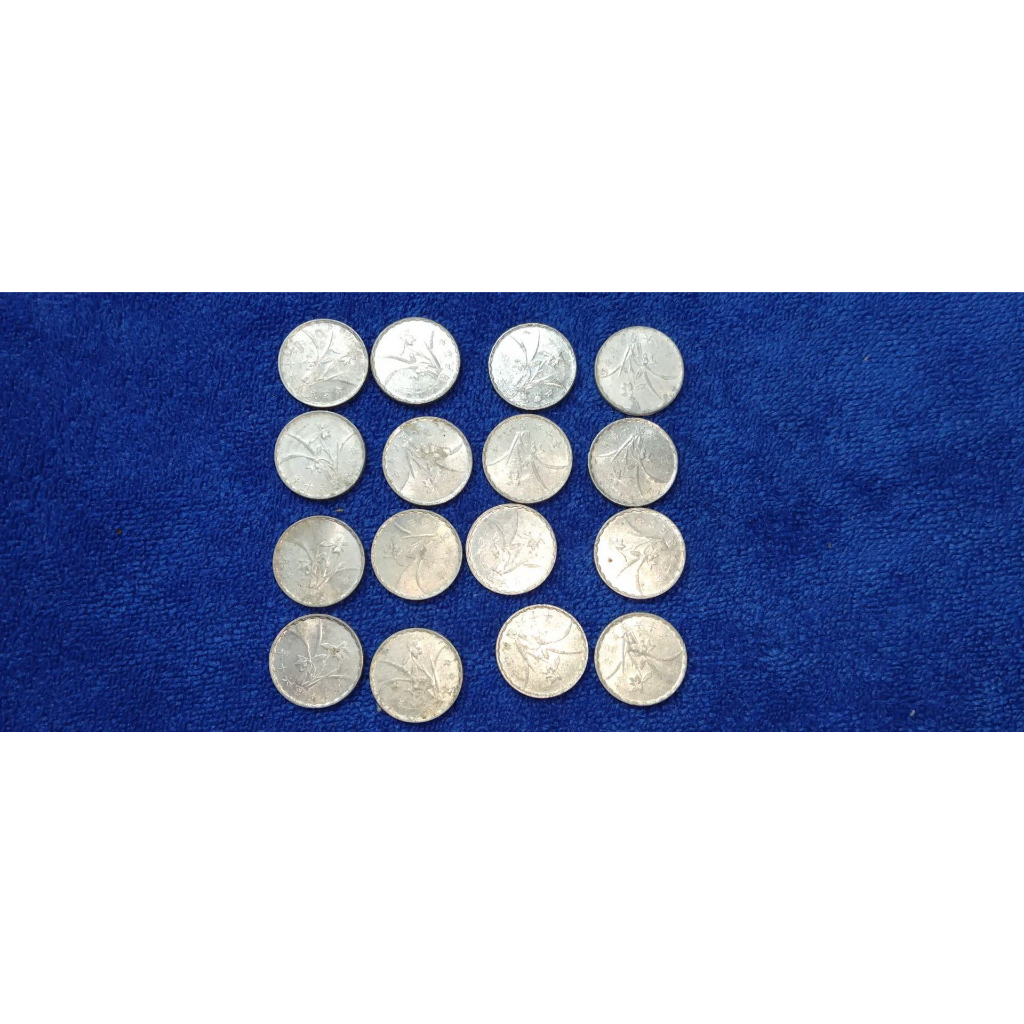 60年蘭花1角鋁幣一角UNC 新品未使用投資價值僅次於61年1角| 蝦皮購物