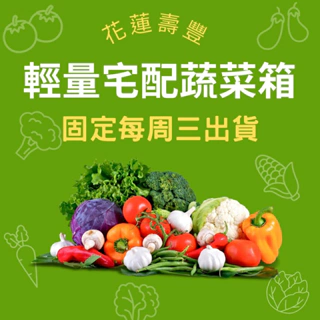 【鮮食優多】花蓮壽豐有機蔬菜箱(輕量宅配)-單次配送
