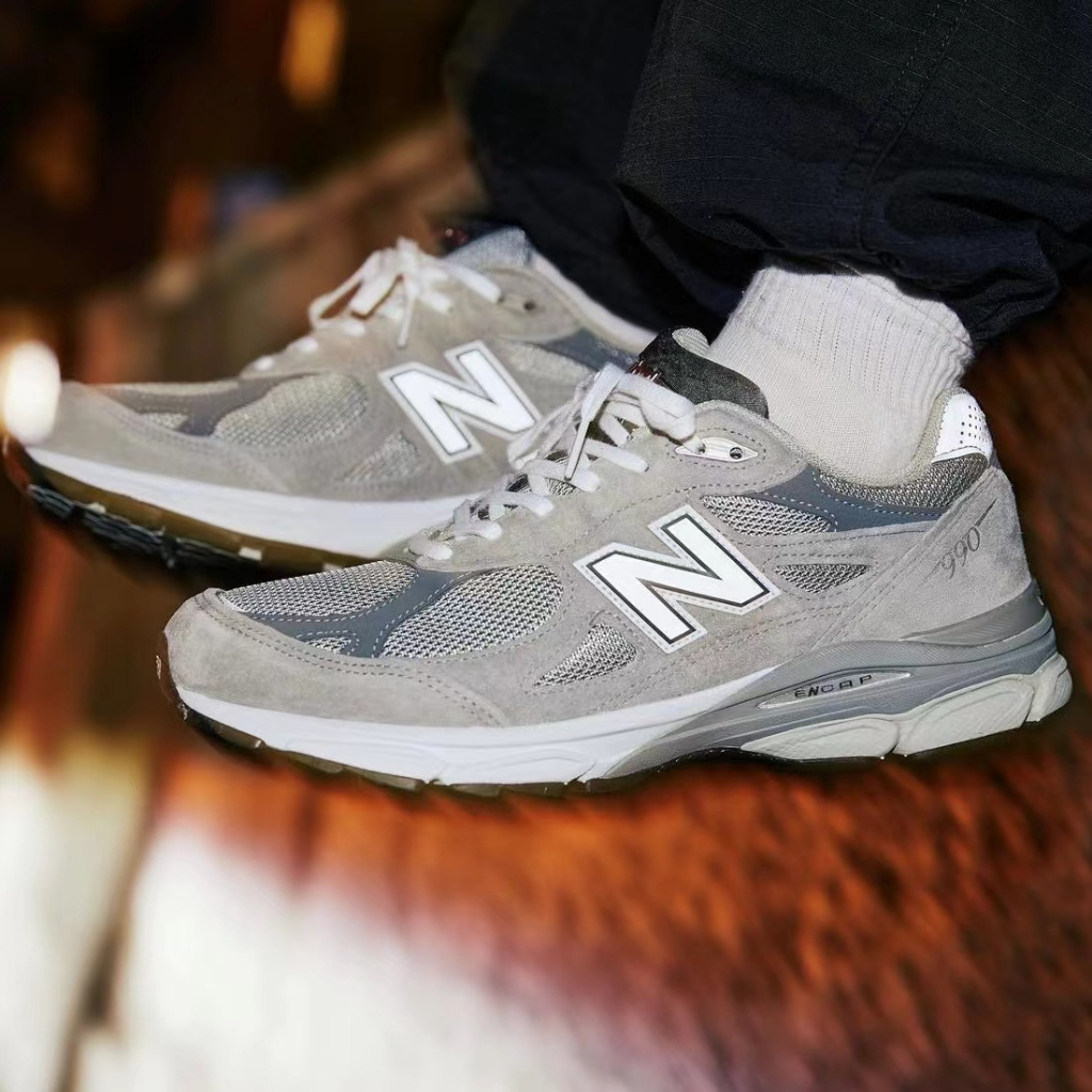 正品簽約商家NEW BALANCE 990 V3 GREY 元祖灰休閒鞋NB 鞋子男鞋女鞋