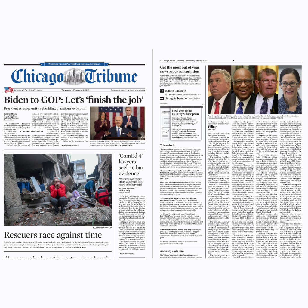 【Gmail發送】雜誌---【英文雜誌】Chicago Tribune 2024芝加哥論壇報外刊電子版pdf | 蝦皮購物
