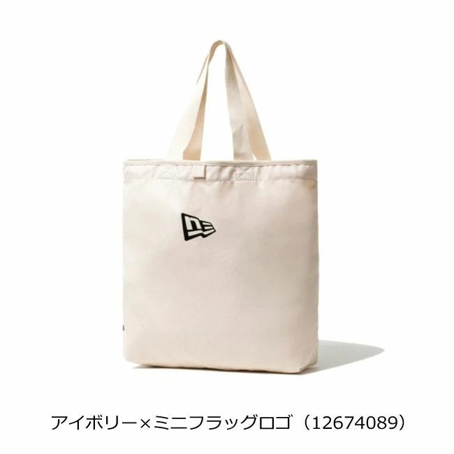 NEW ERA AC 14L CANVAS TOTE BAG MINI FLAG LOGO/IVORY 日線象牙白托特包