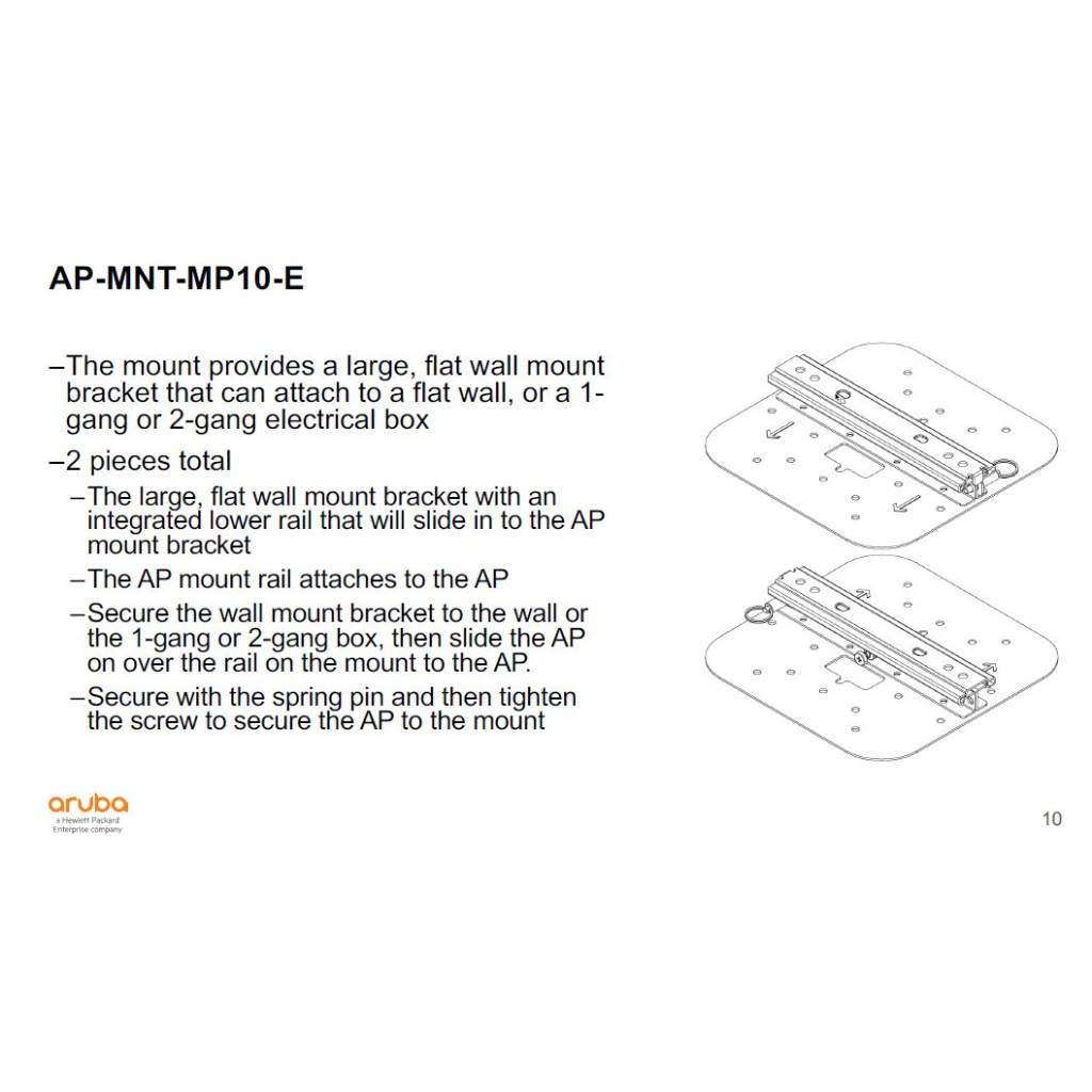 原廠 Aruba AP-5XX R1C72A AP-MNT-MP10-E AP AP-505 AP-515 壁掛架 | 蝦皮購物