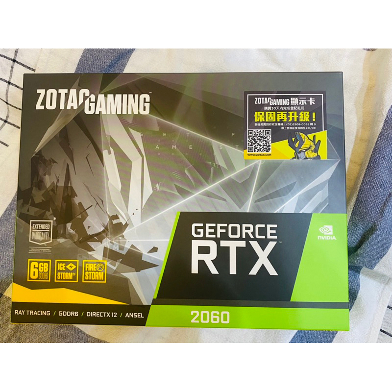 索泰ZOTAC GAMING RTX 2060 6G / 12G 保固中💯原廠外盒💯對應序號