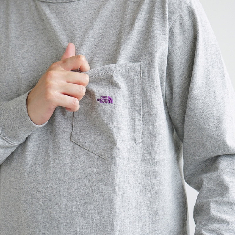 🇯🇵紫標  TNF PURPLE LABEL 7oz L/S Pocket Tee [NT3257N]