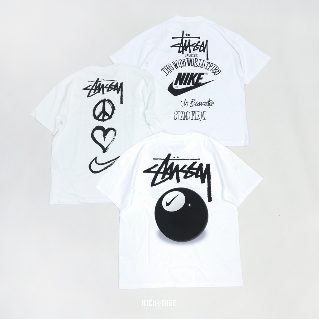 STUSSY x NIKE TEE 短T 愛與和平【DM4943】8號球【DO9323】環遊世界