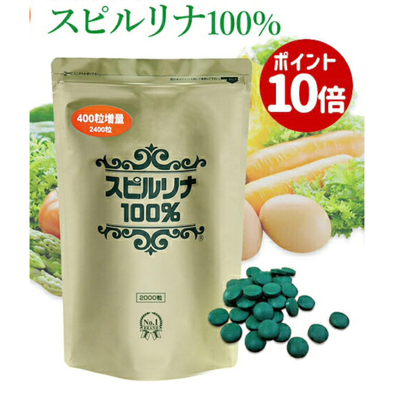 現貨+預購加贈分裝25顆日本Japan Algae PC SGF螺旋藻系列100%2400粒增量版 | 蝦皮購物