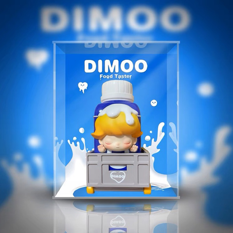 《Yao 挖寶趣》POPMART 泡泡瑪特 DIMOO 純甄酸奶 純甄夢想家 盲盒 設計師公仔 專用展示盒 | 蝦皮購物