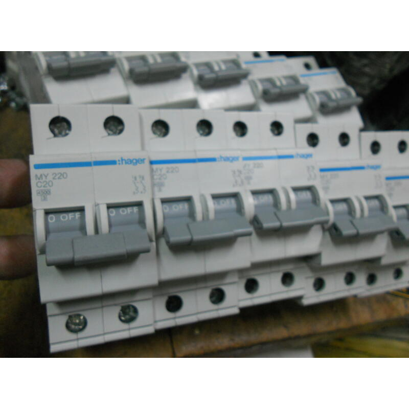 海格 HAGER (同士林BHA) 微型斷路器 MY203 - MY220 2P C3-C20 3A-20A | 蝦皮購物
