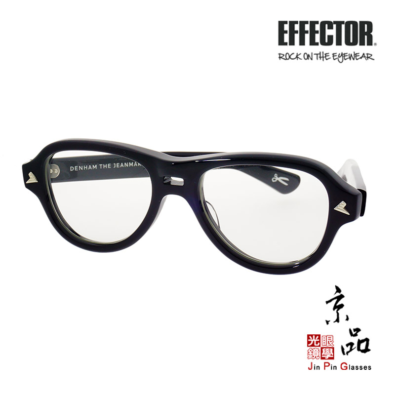 EFFECTOR】DENHAM-4 BK 經典黑聯名款伊菲特日本手工眼鏡眼鏡JPG 京品