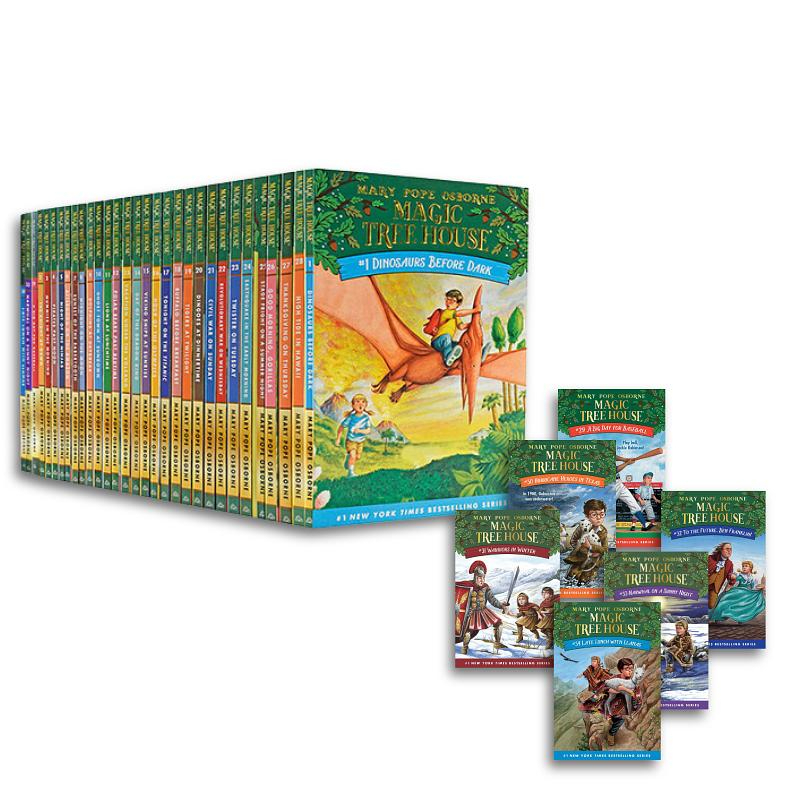 Magic Tree House 1-34 Box Set (34冊合售)/神奇樹屋盒裝套書1-34冊 故事+精美全彩書盒/Mary Pope ...