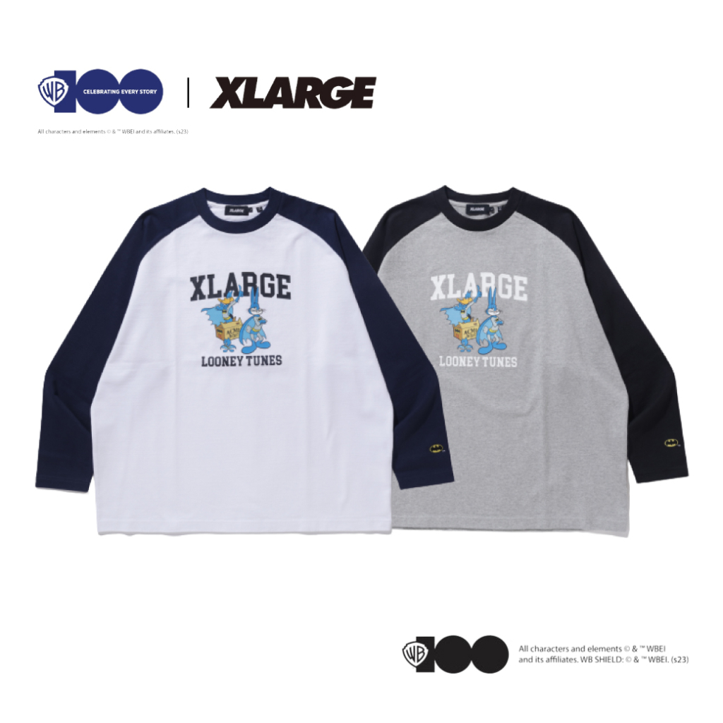 XLARGE×LOONEY TUNES RAGLAN L/S TEE 長Ｔ101231011031 | 蝦皮購物