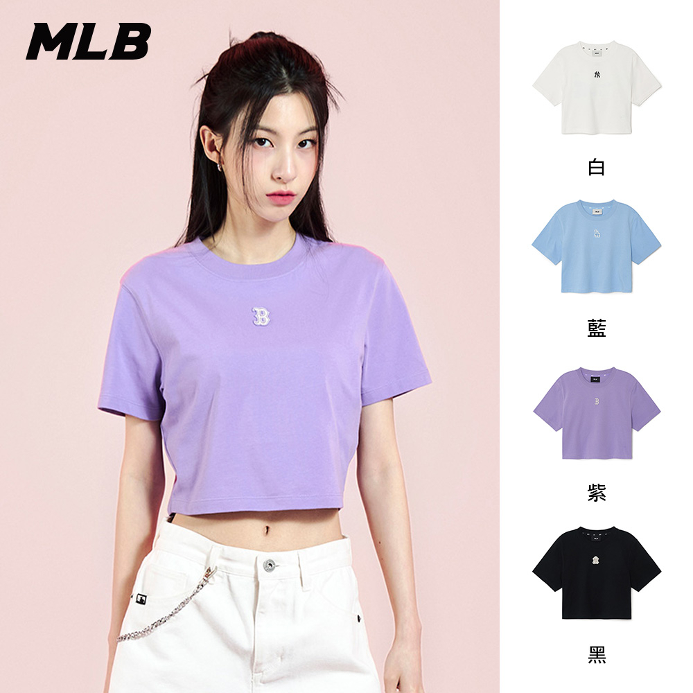 MLB 短版T恤小Logo 洋基/紅襪/道奇隊(3FTSB0733-四色任選)【官方旗艦店