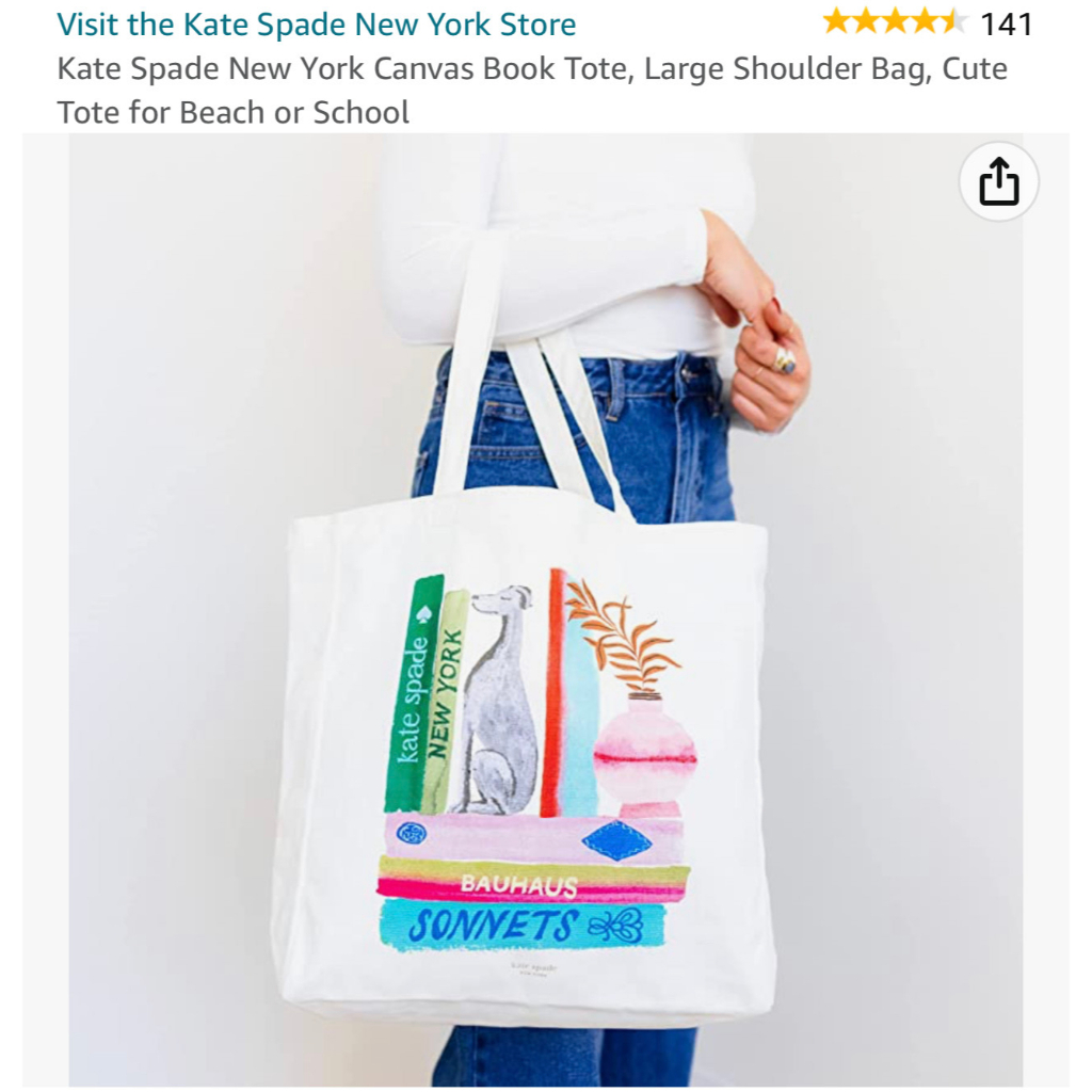 Kate spade canvas on sale tote