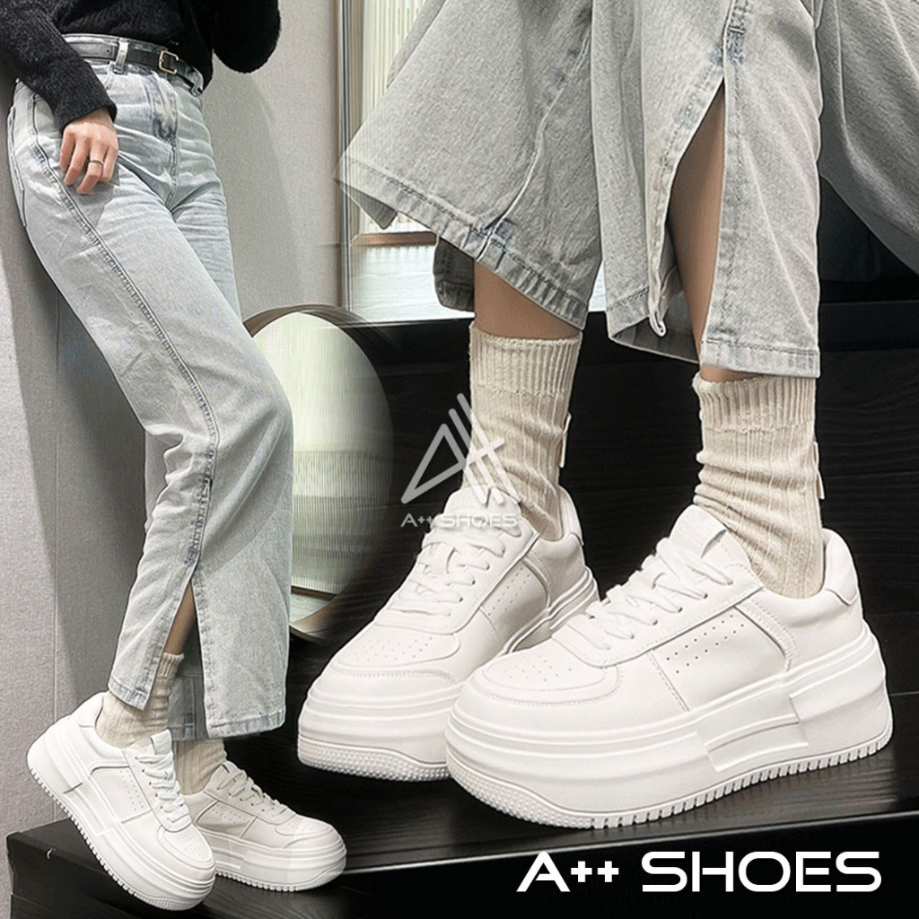 A++全白小白鞋 休閒小白鞋 厚底老爹鞋 綁帶小白鞋 厚底小白鞋 鬆糕小白鞋 全白學生鞋 ~ 正常 | 蝦皮購物