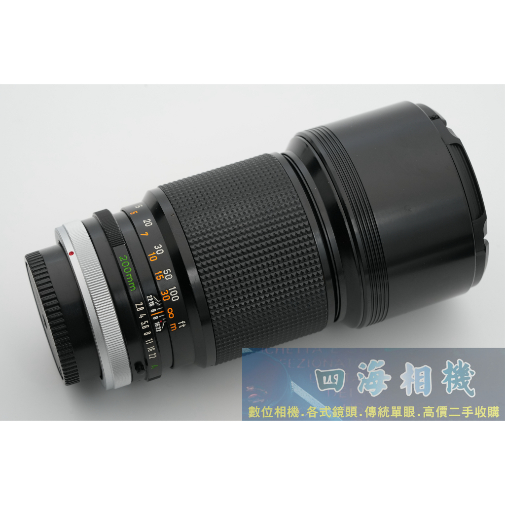 【高雄四海】Canon FD 200mm F2.8 S.S.C. 八五成新．FD卡口．望遠定焦鏡．保固三個月