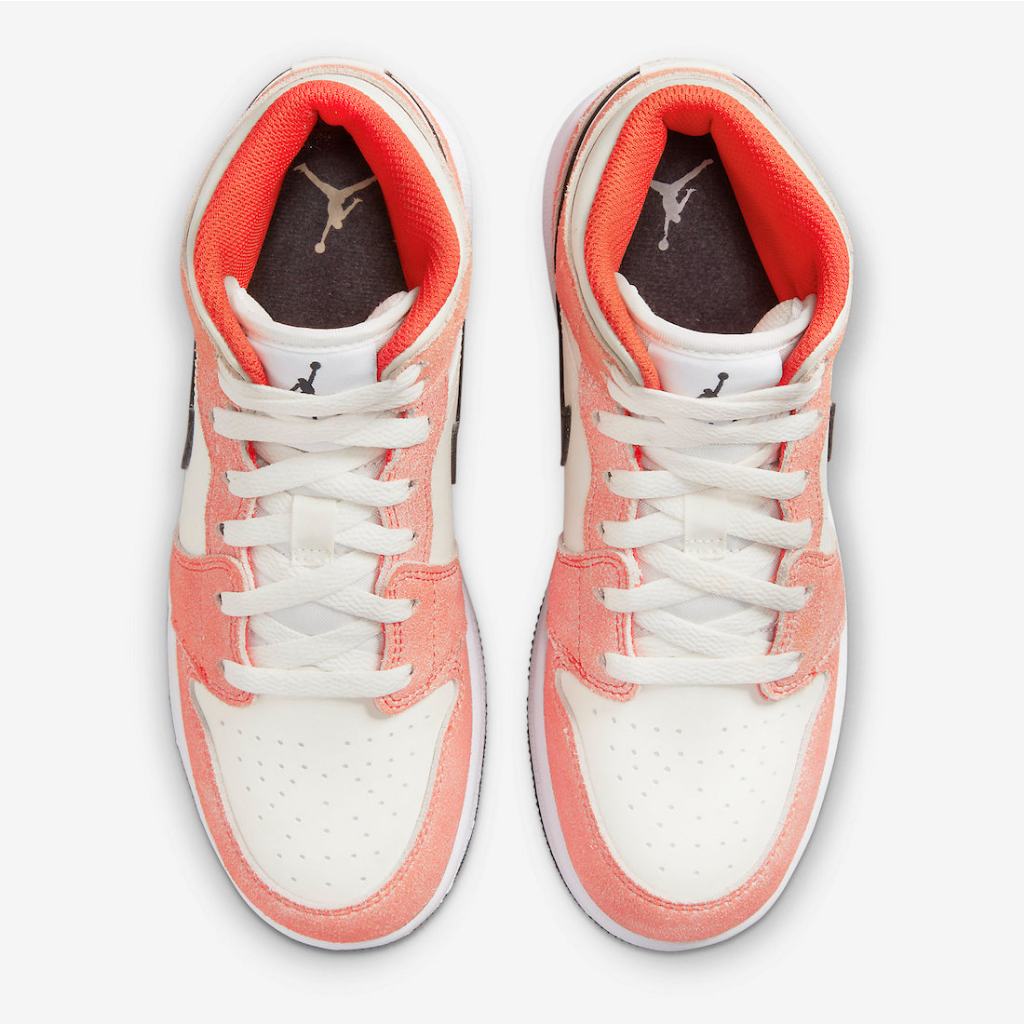 Air Jordan 1 Mid GS Orange Suede DV1336-800 籃球鞋| 蝦皮購物