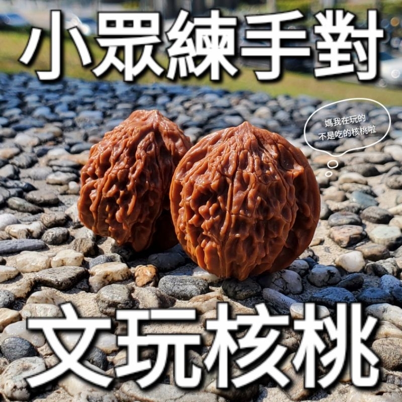 小眾品種文玩核桃練手對】－麻核桃多種品種－文玩核桃/舒壓保健/收藏