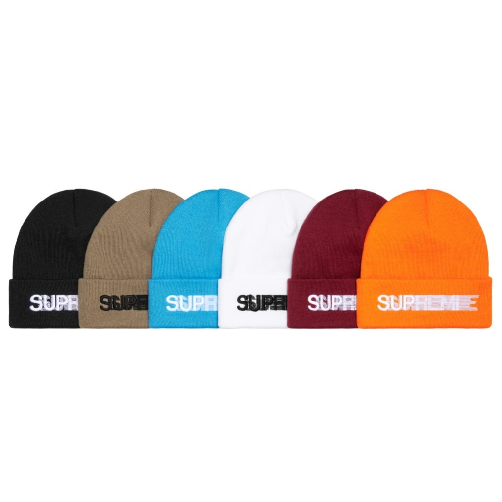 日貨代購CITY】2023SS Supreme motion logo beanie 毛帽幻影現貨預購