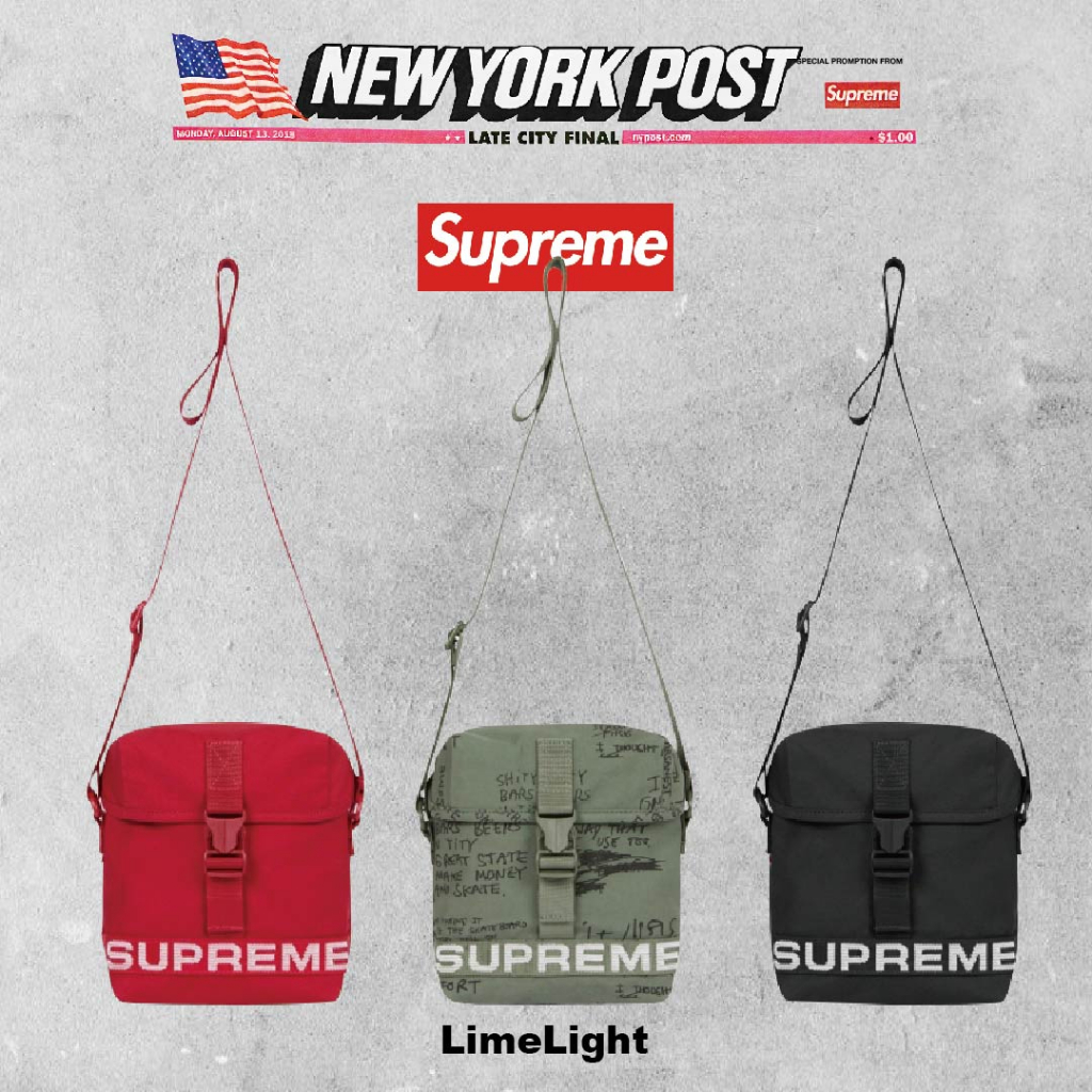 Supreme shoulder best sale bag ss18 retail