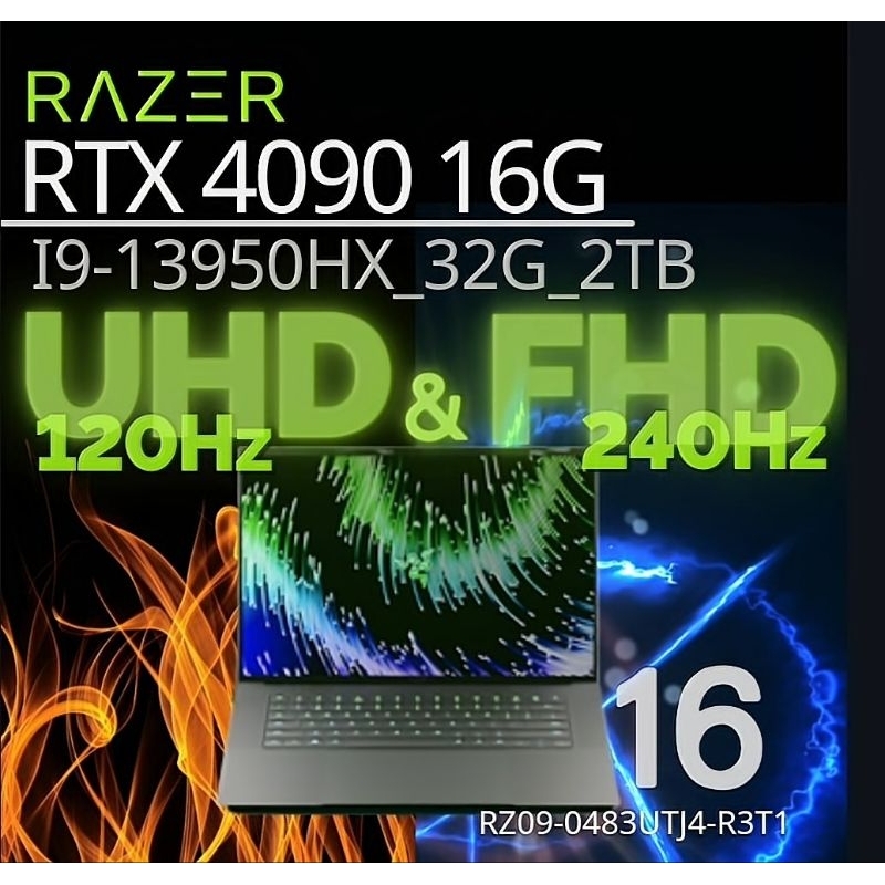 Razer雷蛇 RTX4090 Dual UHD+FHD+Mini LED 16吋13代i9雙模電競筆電 | 蝦皮購物
