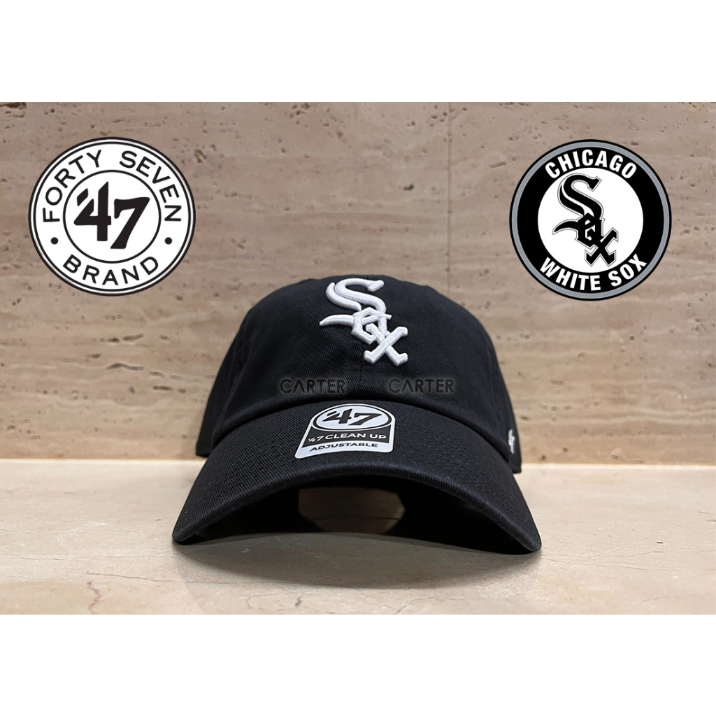 47 Brand MLB Chicago White Sox Clean Up 47' 芝加哥白襪隊黑色水洗老