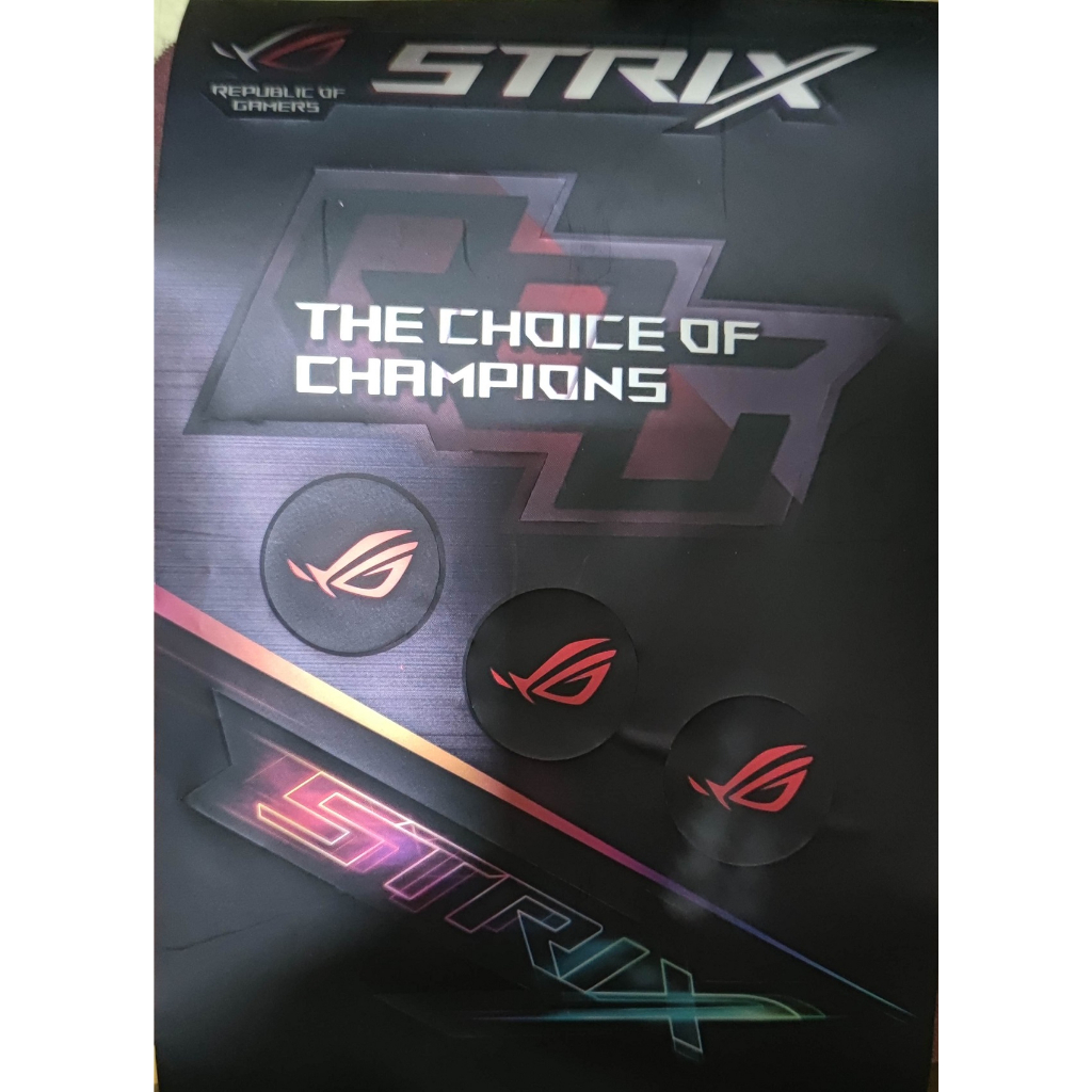 ASUS 華碩 ROG 電競 貼紙 全新系列 信仰貼紙 鑰匙圈 | 蝦皮購物