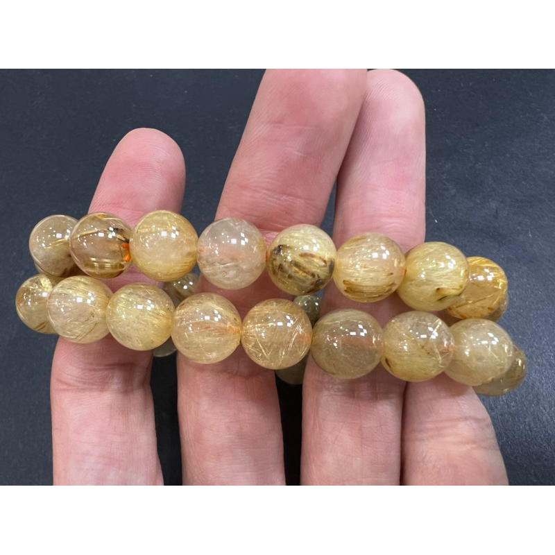SaYos 《手串》天然 鈦晶 手珠 10mm | 蝦皮購物