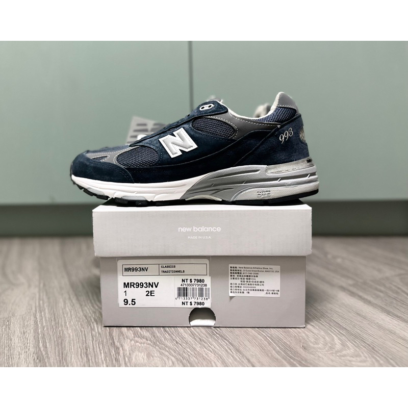 New Balance MR993NV US9.5 27.5cm 全新2E楦頭台灣公司貨993 nv | 蝦皮購物