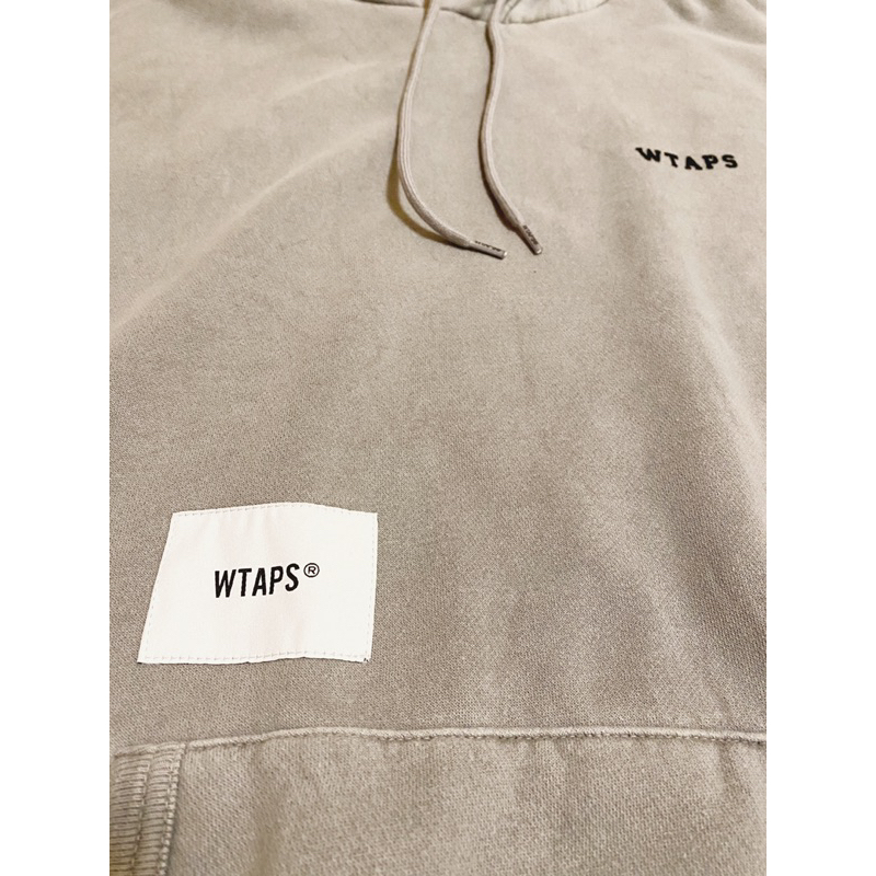 現貨實拍』WTAPS 19AW COLLEGE DESIGN HOODID 灰水洗水泥灰