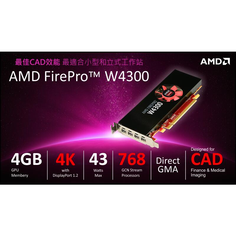 全新AMD FirePro W4300 工作站繪圖卡顯示卡藍寶石| 蝦皮購物