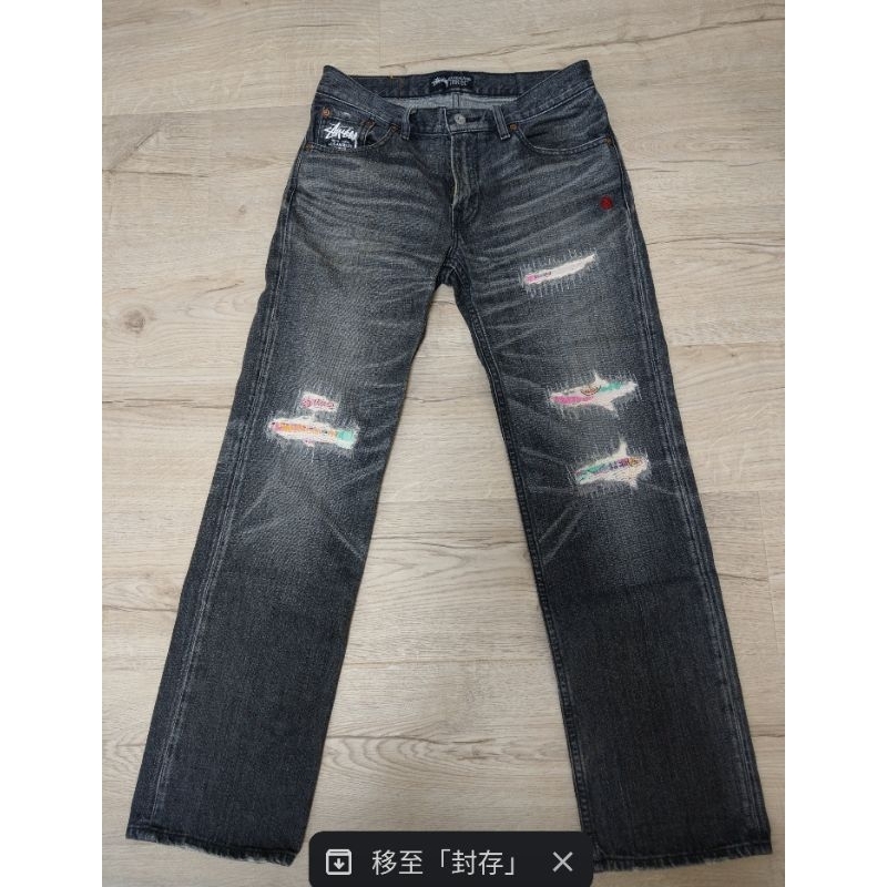 降價 Levi's Japan x Stussy ss502 denim 牛仔褲 黑牛王