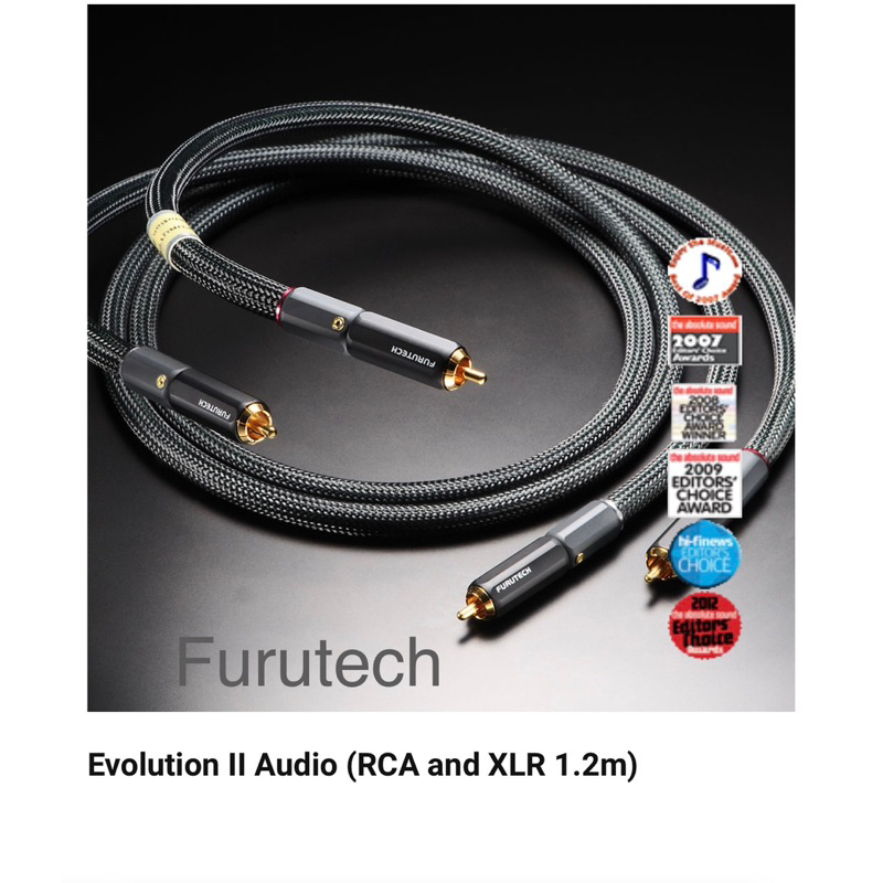 Furutech Evolution II Audio RCA訊號線、XLR平衡訊號線(原廠廠