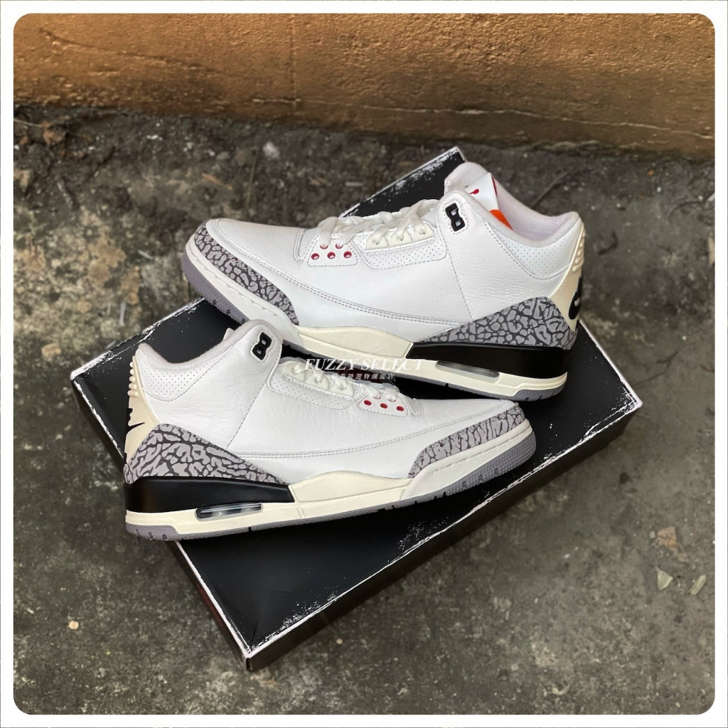 逢甲FUZZY】Air Jordan 3 Retro White Cement 白水泥爆裂紋DN3707-100