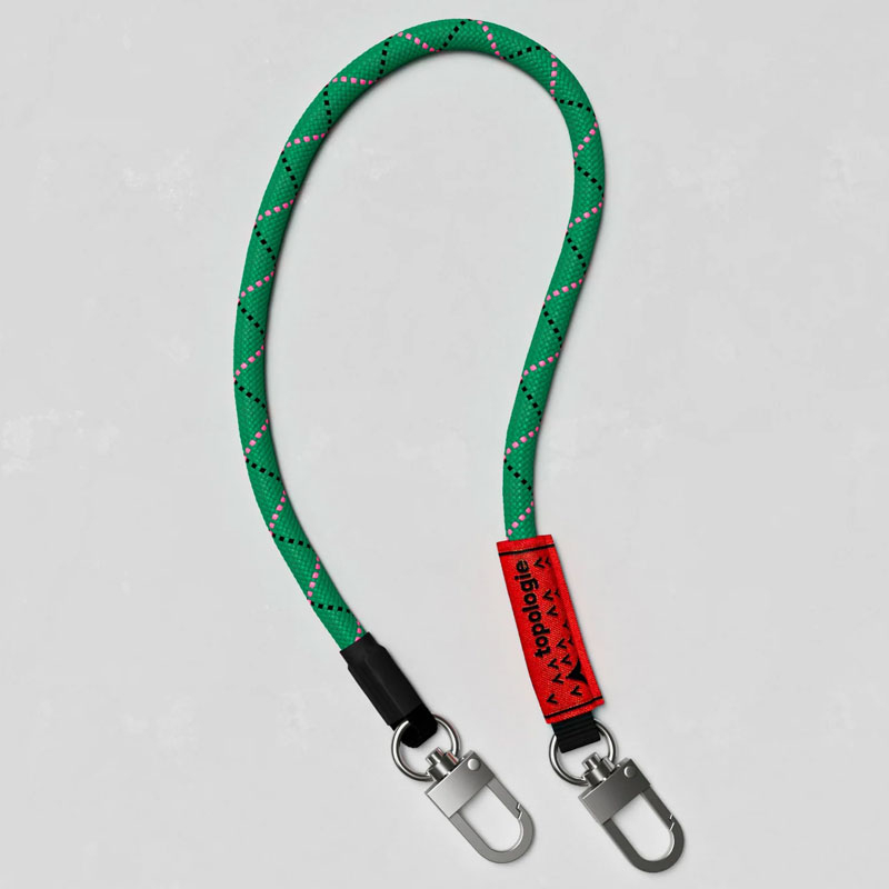 TOPOLOGIE 8.0mm Wrist Strap 多功能繩索腕帶(寶石綠混紅圖案EMERALD