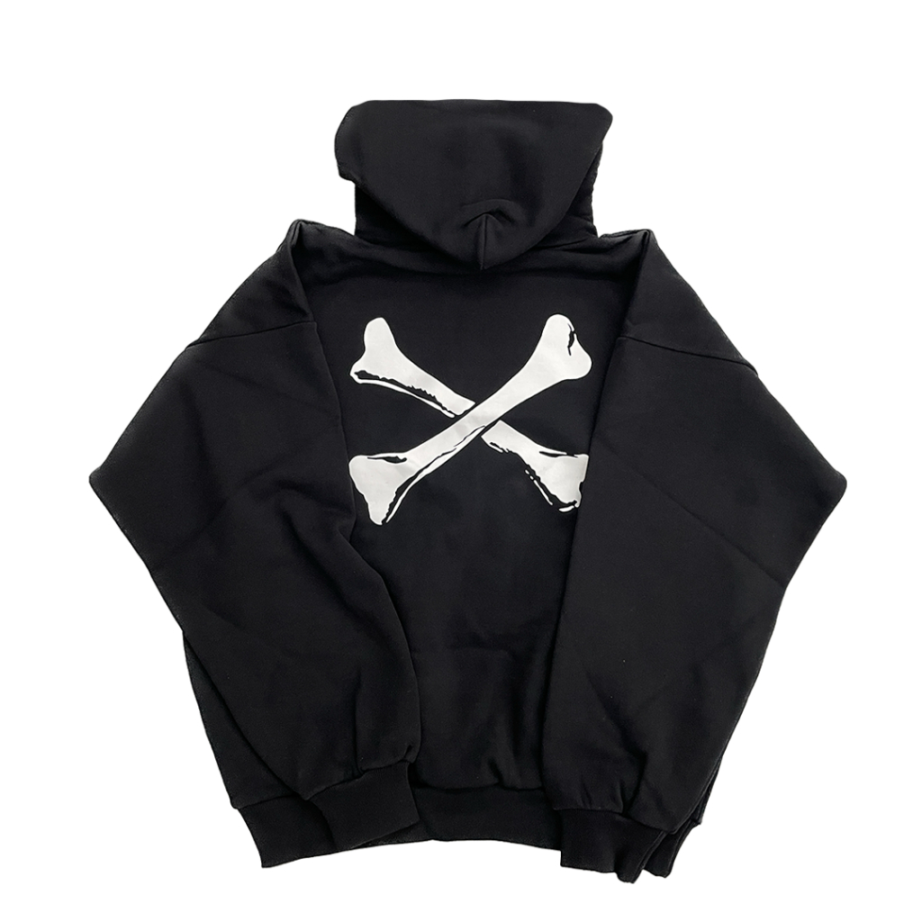 FLOMMARKET] WTAPS CROSS BONES HOODY COTTON 背後骨頭帽T 黑色| 蝦皮購物