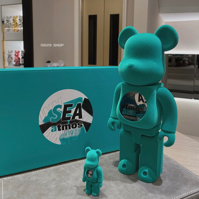 WIND AND SEA * atmos * BR@RBRICK 三方聯名帽絨庫柏力克熊全新品（待