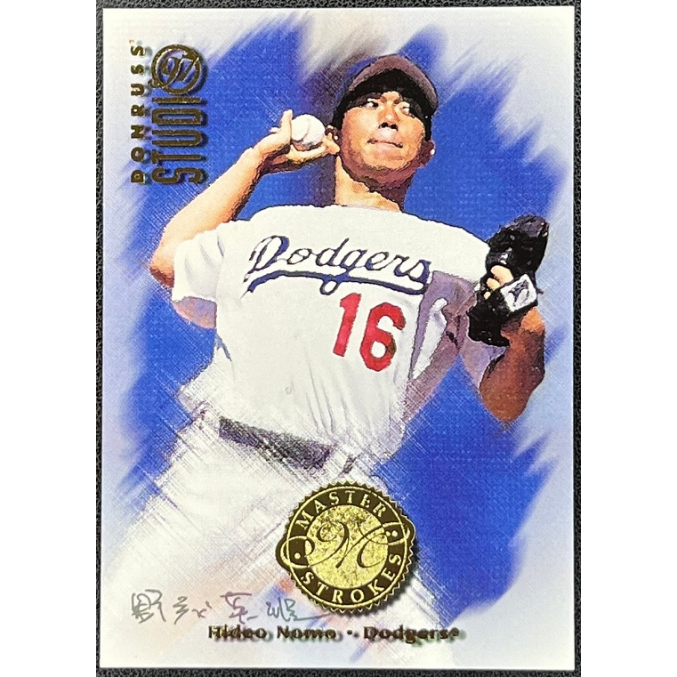 MLB 球員卡Nomo 野茂英雄1997 Studio Master Strokes 畫卡限量2000 
