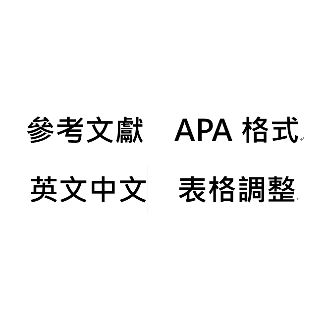 論文參考文獻 APA格式 表格調整 協助論文增加頁數 | 蝦皮購物