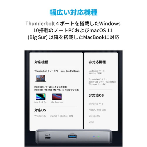 PowerExpand 5-in-1 Thunderbolt 4 Mini Dock A8398 五合一迷你擴充盒