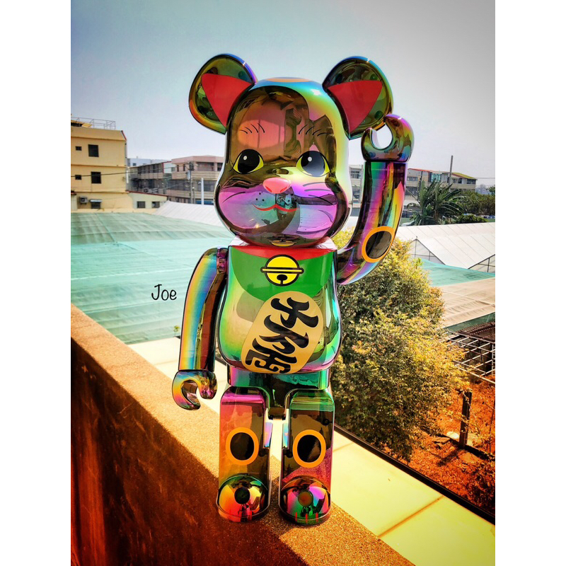 BE@RBRICK 庫柏力克熊bearbrick 招財貓炫彩黑透明千萬兩招き猫黒透明