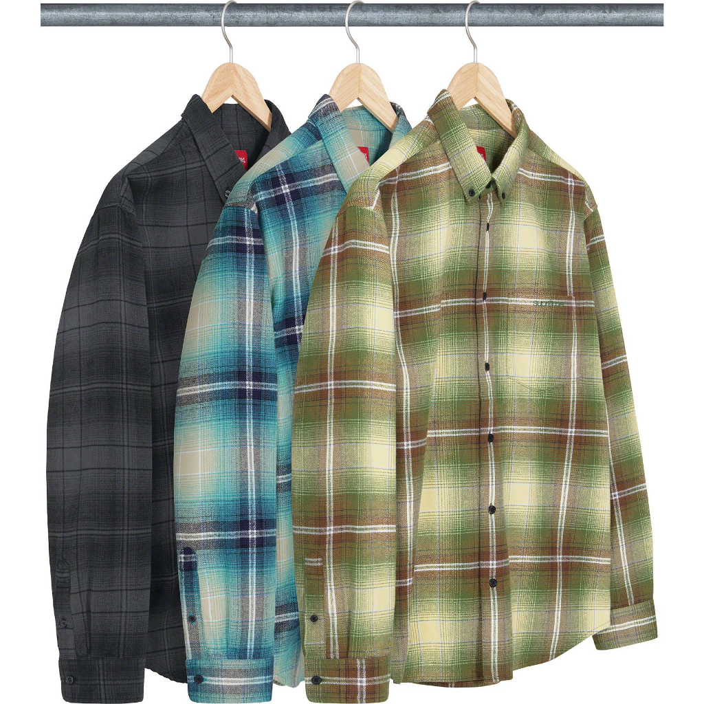 紐約范特西】預購SUPREME SHADOW PLAID FLANNEL SHIRT 襯衫| 蝦皮購物