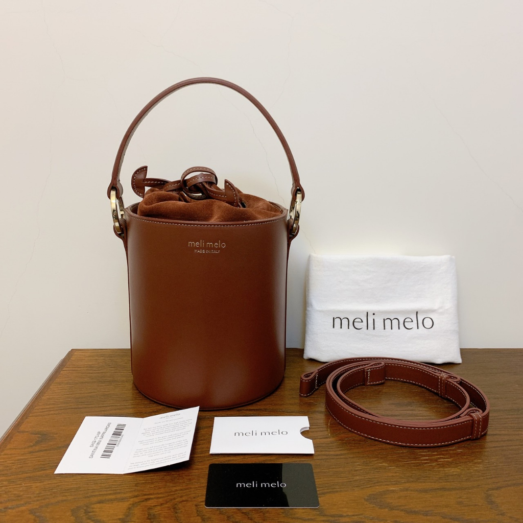 Meli Melo Santina Mini Bucket Bag Red