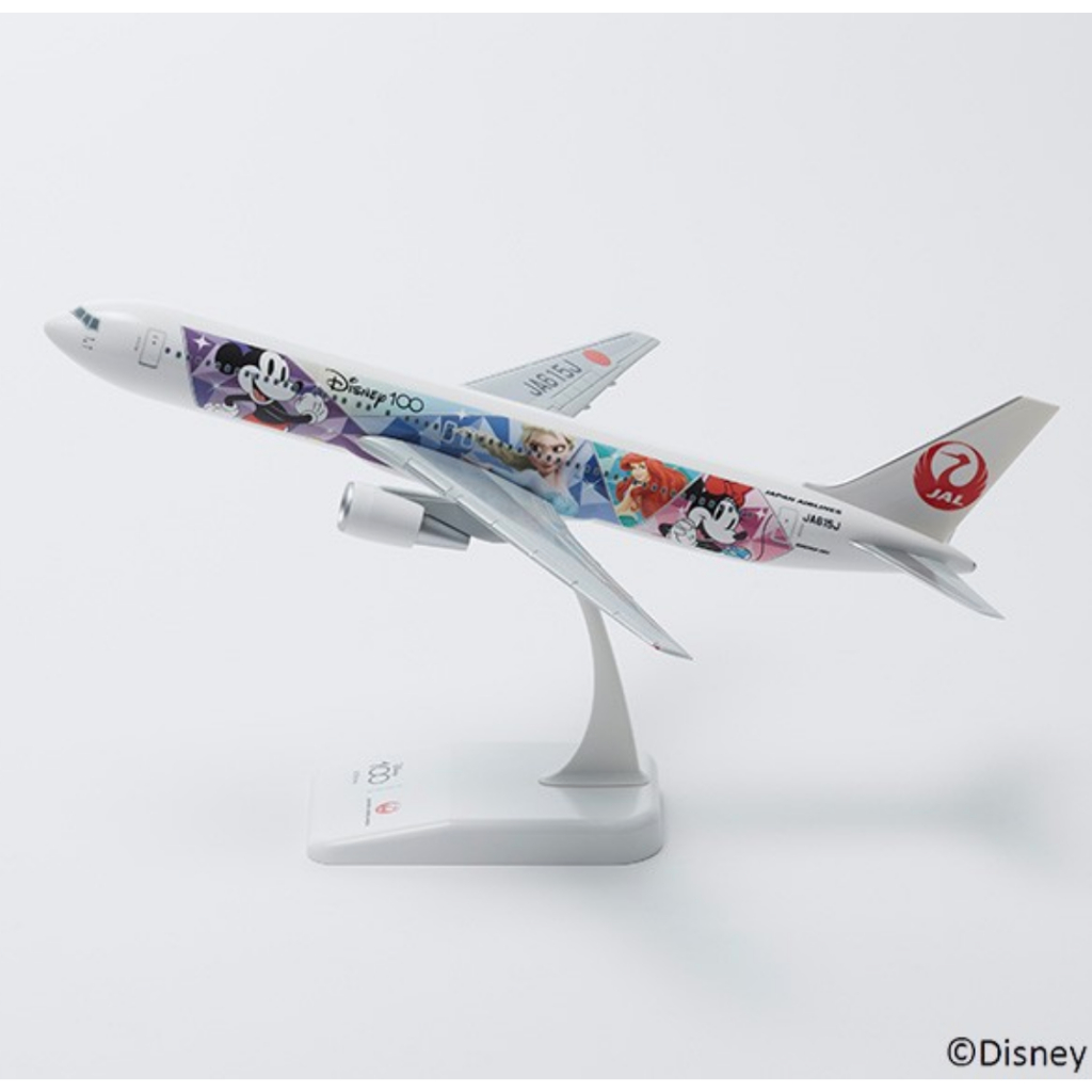 JAL 日本航空迪士尼百週年限定特別塗裝飛機模型1/200 米奇米妮冰雪奇緣 