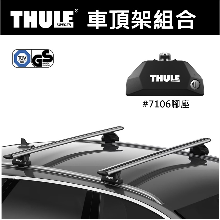 Thule Cover Cap For Evo Flush Rail Foot Pack 7106 (Left Or Right, Black)