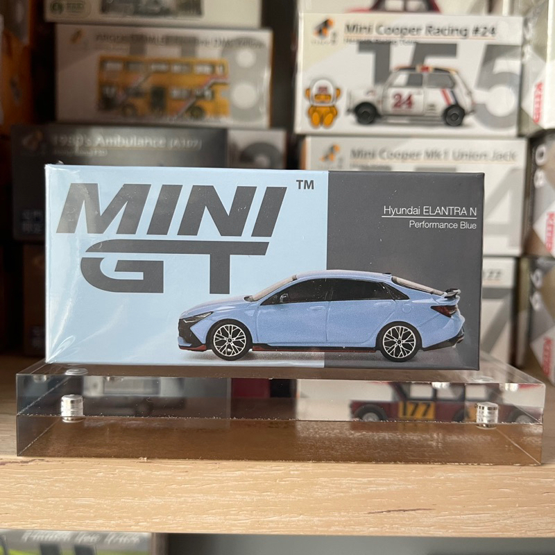 模幻力量】現貨MINI GT 1/64 Hyundai Elantra N Performance Blue 404