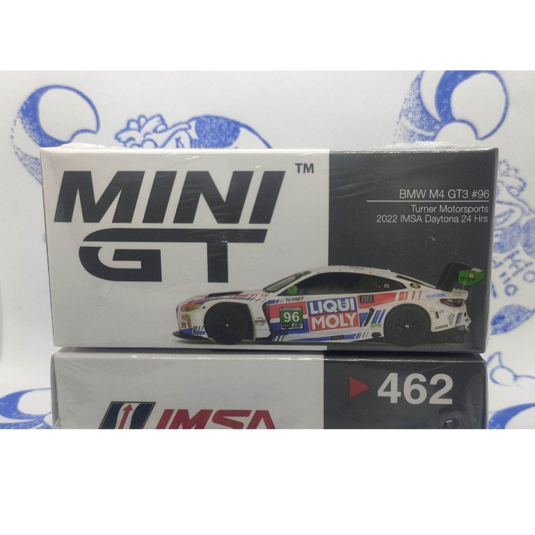 現貨) Mini GT 462 左駕BMW M4 GT3 #96 2022 Imsa Daytona 24 Hrs