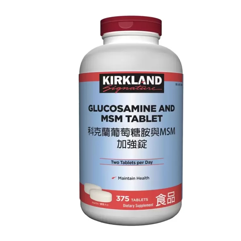 Kirkland Signature Glucosamine and MSM Tablet 375Tablet 蝦皮購物